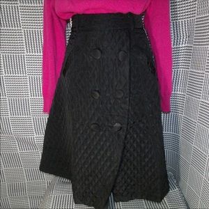 Black quilted skirt